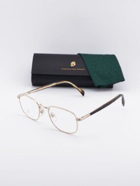 David Beckham DB 1138 006J 00 Rectangle Eyeglasses 52mm - Gold